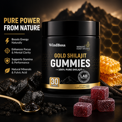 Shilajit Gummies – Energy, Focus & Vitality ⚡