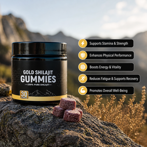 Shilajit Gummies – Energy, Focus & Vitality ⚡