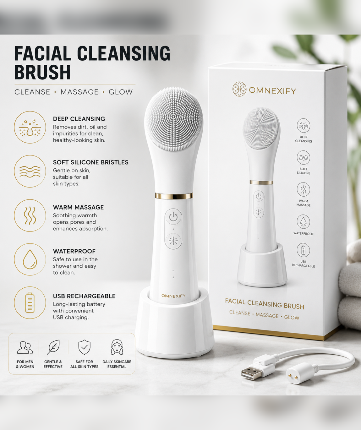Deep Cleansing Facial Brush